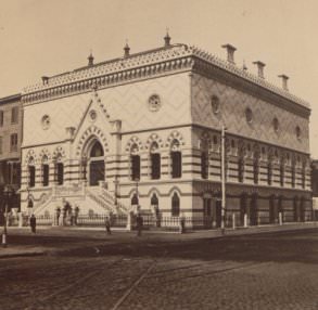 Maurice Stadtfeld (photographer), view of the National Academy of Design, P. B. Wright, *The National Academy of Design. Photographs of the New Building* (New York: S. P. Avery, 1866), plate 1. 